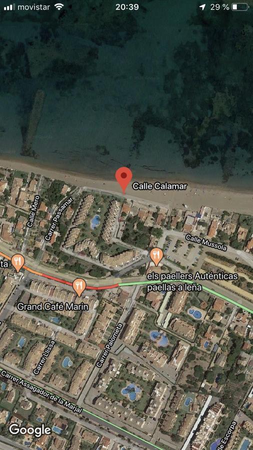 Primera línea de playa Dénia Exterior foto